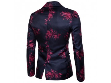 Blazer Masculino Estampado - Vermelho