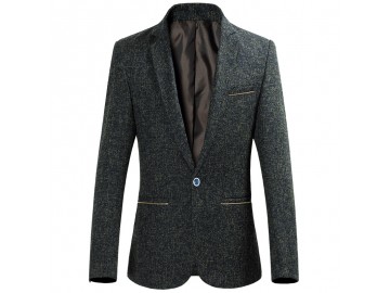 Blazer Masculino Barley Corn - Preto e Amarelo 