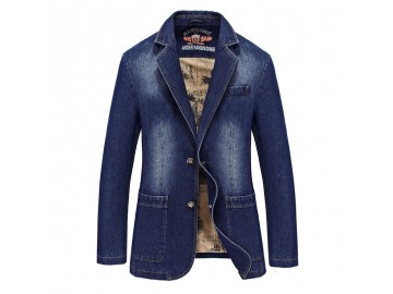 Blazer Jeans Masculino - Azul 