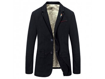 Blazer Jeans Masculino - Preto 