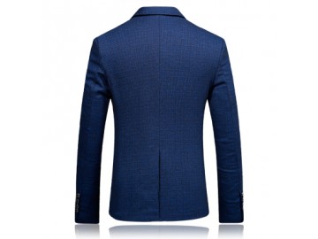 Blazer Masculino Estampado - Azul