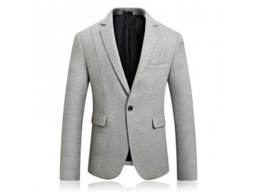 Blazer Masculino Texturizado - Cinza 