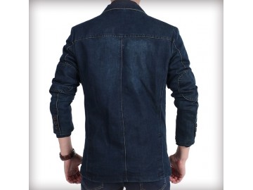 Blazer Jeans Masculino - Azul Escuro