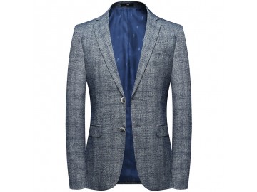 Blazer Masculino Xadrez Lansboter - Cinza 