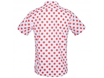 Camisa Estampada Masculina - Branco/Vermelho