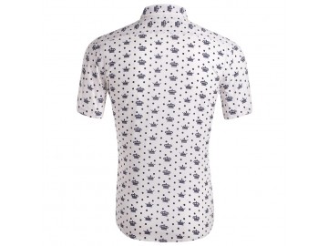 Camisa Estampada Masculina - Branco