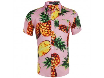 Camisa Estampada Masculina - Tropical 