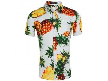 Camisa Estampada Masculina - Tropical 