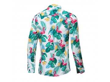 Camisa Floral Masculina - Verde