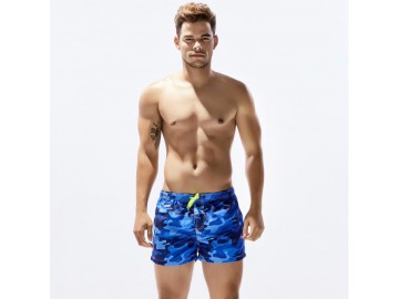 Short Masculino Estampado Camuflagem - Azul 