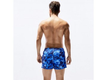 Short Masculino Estampado Camuflagem - Azul