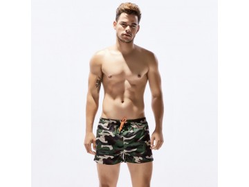 Short Masculino Estampado Camuflagem - Verde 