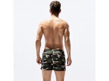 Short Masculino Estampado Camuflagem - Verde