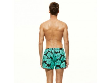 Short Masculino Estampado Tropical - Verde