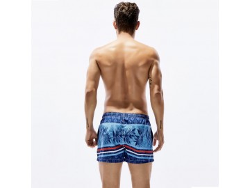 Short Masculino Estampado Tropical - Azul