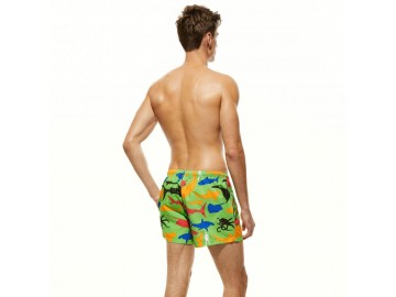 Short Masculino Estampado Tropical - Verde