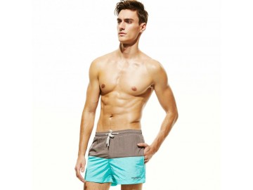 Short Masculino Tropical - Cinza/Azul 