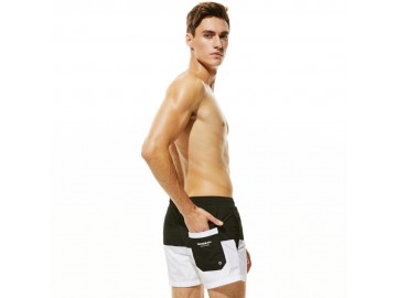 Short Masculino Tropical - Preto/Branco