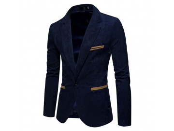 Blazer Masculino Design Camurça Elegante - Cáqui 