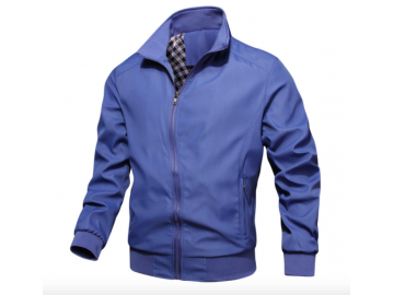 Jaqueta Masculino Bomber forro Xadrez - Azul 