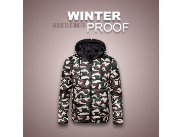 Jaqueta Bomber Winter Proof - Camuflada 