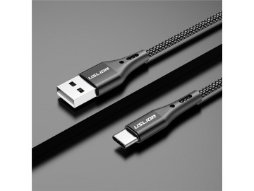 Cabo Usb 3.0 para Samsung S8 S9 S10 e Superior Uslion Carregamento Ultra Rápido Entrada Tipo C - Preto