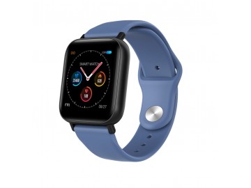 Smartwatch Q10 Sport A Prova D'água - Azul Pulseira de Silicone 