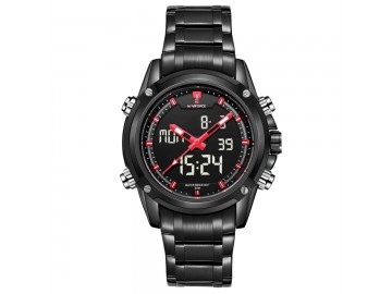 Relógio NaviForce NF9050 - Preto e Vermelho 