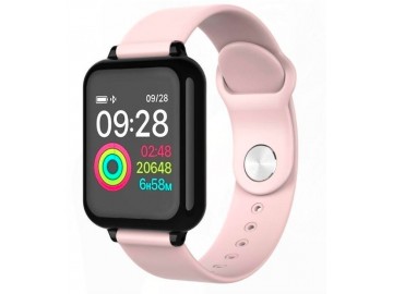 Smartwatch B57 Relógio Inteligente Hero Band 3 Fitness Smart - Rosa Claro  