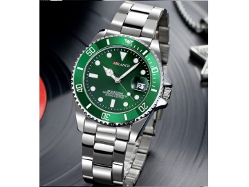 Relógio Masculino Casual Steel Watch Submariner 305 - Verde