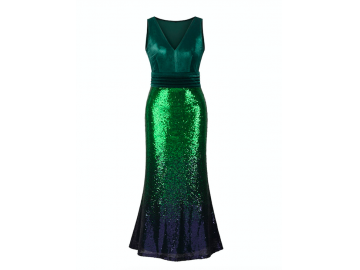 Vestido Longo Shine - Verde 