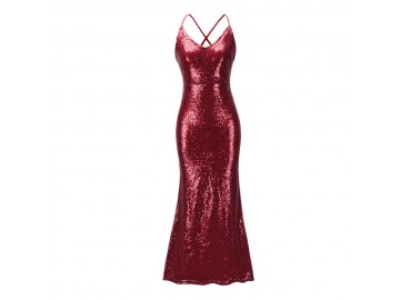 Vestido Shining Mermaid - Vermelho 