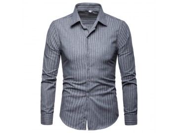 Camisa Social Cannes - Cinza Claro 