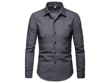 Camisa Social Cannes - Cinza Escuro 