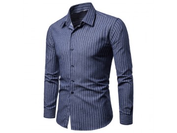 Camisa Social Cannes - Azul Escuro