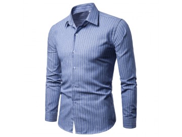 Camisa Social Cannes - Azul Claro