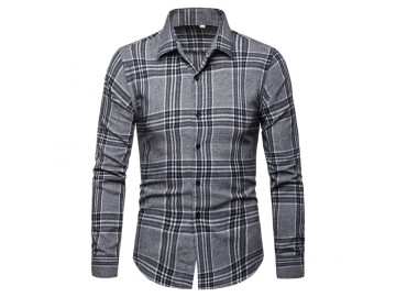 Camisa Xadrez Culloden - Cinza 