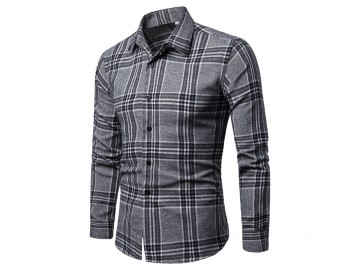 Camisa Xadrez Culloden - Cinza