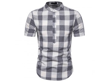 Camisa Xadrez Galway - Cinza 