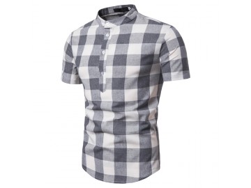 Camisa Xadrez Galway - Cinza