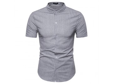 Camisa Xadrez Kingston - Cinza 