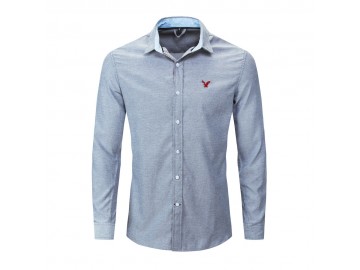 Camisa Social American Oxford - Cinza 