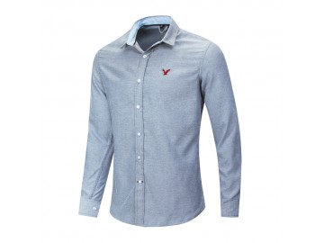 Camisa Social American Oxford - Cinza