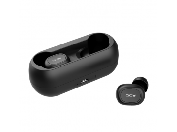 Fone de Ouvido Bluetooth Case Carregador QCY - Preto