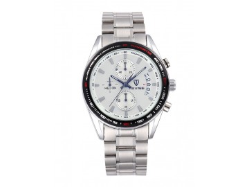 Relógio Tevise 8385 Masculino Automático Pulseira de Aço - Branco 