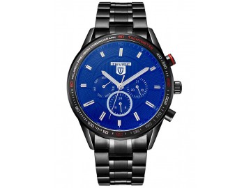 Relógio Tevise 823C Masculino Automático Pulseira de Aço - Preto 