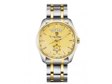 Relógio Tevise  8379-002 Masculino Automático Pulseira de Aço - Dourado 