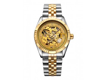 Relógio Tevise 8391B Masculino Automático Pulseira de Aço - Dourado 