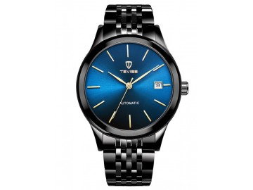 Relógio Tevise 9017 Masculino Automático Pulseira de Aço - Azul 