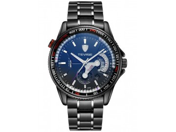 Relógio Tevise 8501-001 Masculino Automático Pulseira de Aço - Preto 